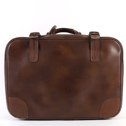 LANCEL CHOCOLATE LEATHER SUITCASE
Chocolate-colored...