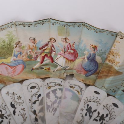 A SECOND HALF OF THE 19th CENTURY NACRE FURNITURE...