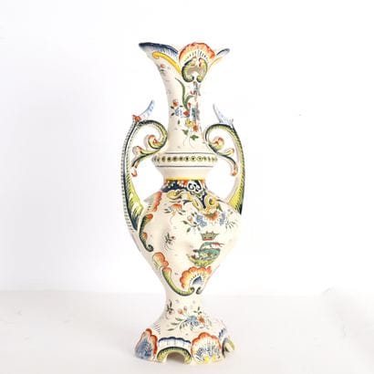 BLOIS EARTHENWARE VASE
Cream earthenware...