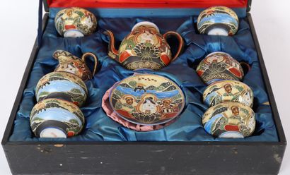 ASIAN DECOR TEA SERVICE
Includes 6 cups,...