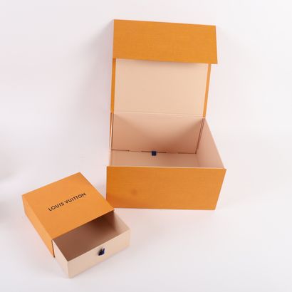 SET OF FIVE EMPTY LOUIS VUITTON CARDBOARD...