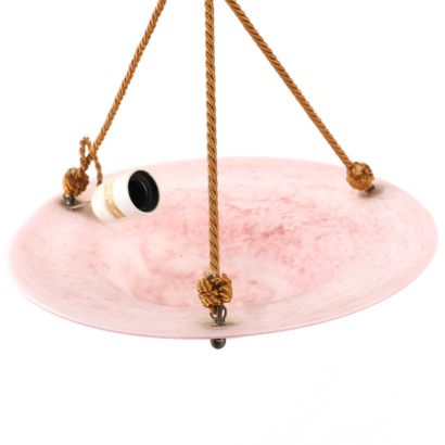 MOLDED GLASS PENDANT LIGHT, 20th CENTURY
Pendant...