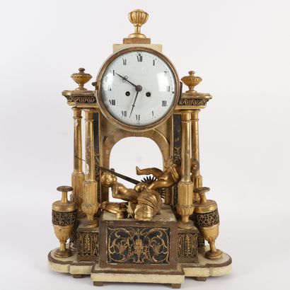 LOUIS XVI-ERA WOODEN CLOCK
Wood and gilded...