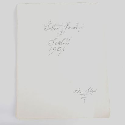 SET OF SIX ENGRAVINGS by Félix SCHIVO (1924-2006)
Includes:
-...