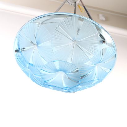 GLASS AND ROPE PENDANT LAMP by David GUERON...