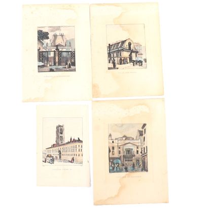SET OF FOUR ENGRAVINGS:
- 