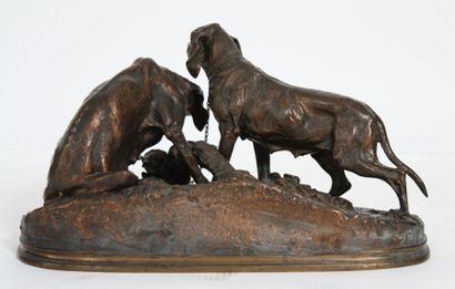 CHIENS DE RACE SAINTONGEOISE DE MENE 

En...