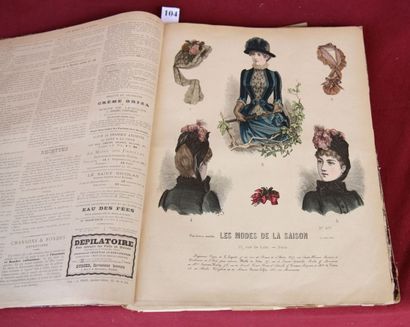 LES MODES ANNEE 1885. Album avec gravures...