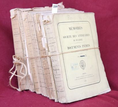 MEMOIRES des ANTIQUAIRES de PICARDIE. LOT...