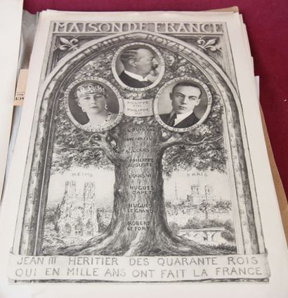DOSSIER de GRAVURES et DESSINS DIVERS.