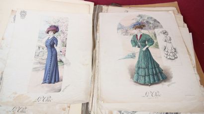 DOSSIER de GRAVURES et DESSINS DIVERS.