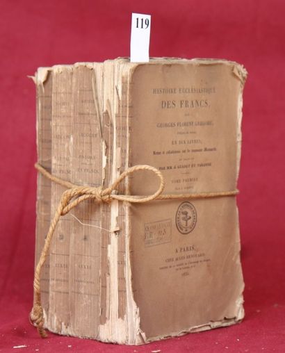 HISTOIRE ECCLESIASTIQUE des FRANCS. Guadet...