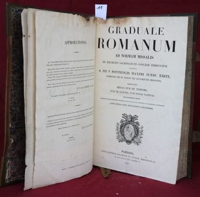 GRADUALE ROMANORUM. 1853, in-folio, reliure...