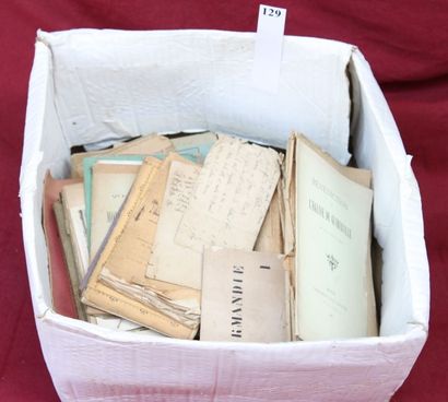 CAISSE de BROCHURES XIX° sur la NORMANDI...