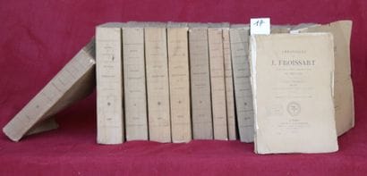 FROISSART – LOT de 13 volumes brochés ou...