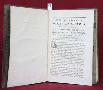 MISSEL BELLOVACENSE. 1756. Reliure d’époque....