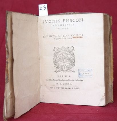 IVONIS EPISCOPI CARNOTENSIS EPISTOLAE – EIUSDEM...
