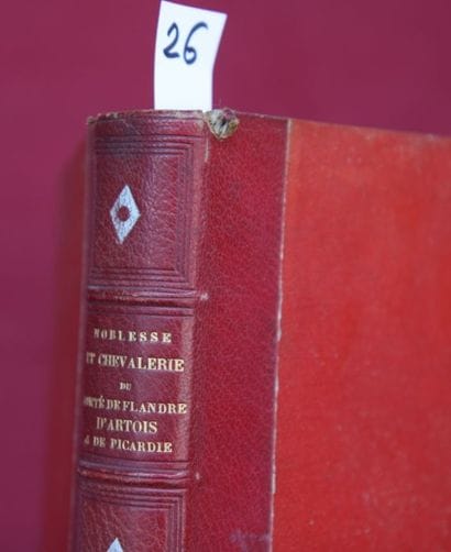 NOBLESSE et CHEVALERIE du Comté de Flandre,...