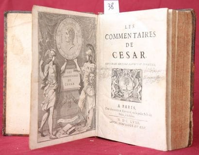 COMMENTAIRES de CESAR. Paris 1658, in-4 reliure...