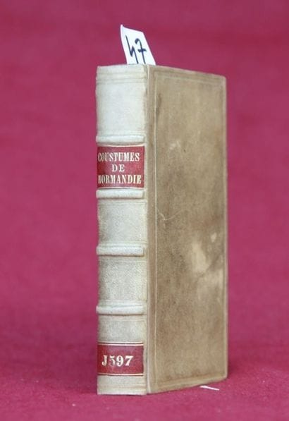 COUTUMES (du) PAYS de NORMANDIE. Rouen 1597,...