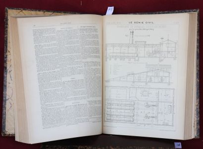GENIE CIVIL. 1905/1906. Lot de 2 volumes...