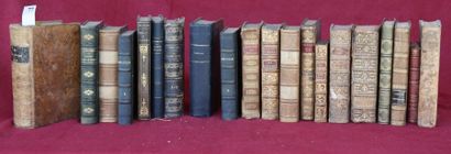 LOT de 20 VOLUMES DIVERS XIX° et XVIII° parfois...