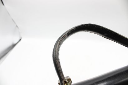 HERMES. Sac Kelly 32 retourné en cuir noir,...