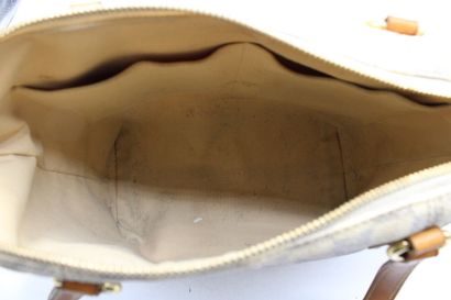 LOUIS VUITTON. Petit sac cabas en toile damier...