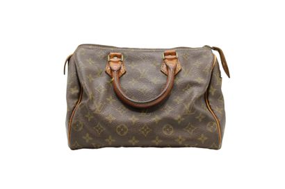 LOUIS VUITTON. Sac Speedy 25 en toile monogramme...