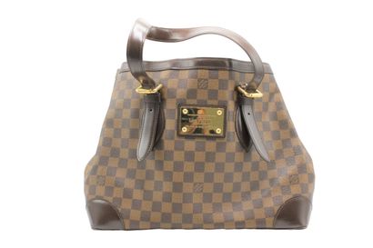 LOUIS VUITTON. Sac cabas en toile damier...