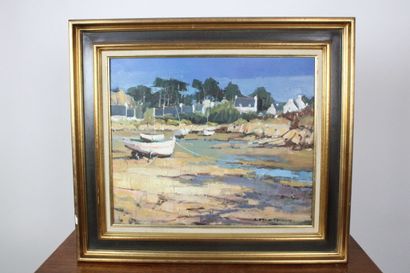 Jean-Pierre LEBRAS (1937-2017) 
Marée basse,...
