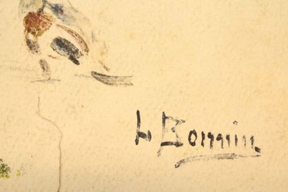 Luis BONNIN MARTIN (1873-1964) 
Le flamenco,...