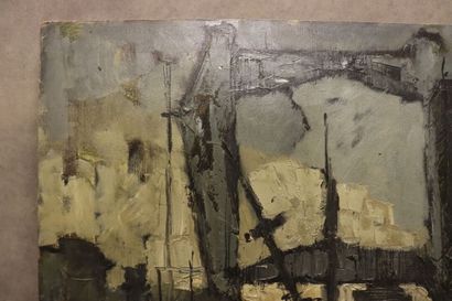Raymond ELSEVIERS (1914-1999)
Port, huile...
