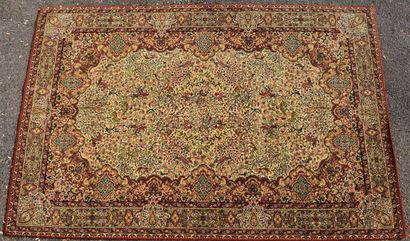 OMAN. Pure wool velvet carpet, decorated...