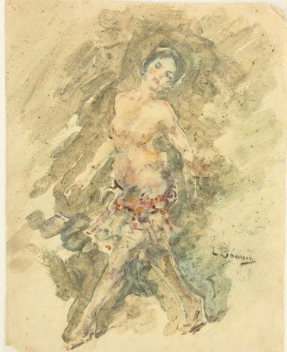 Luis BONNIN MARTIN (1873-1964)
La danseuse,...