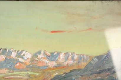 Joseph COMMUNAL (1876-1962), La montagne...