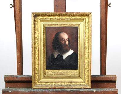 Ecole du XIXe siècle. Portrait d'homme à...