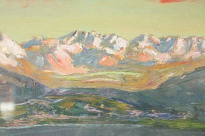 Joseph COMMUNAL (1876-1962), La montagne...