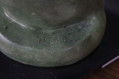 Michel DECOUX (1837-1924) 
Félin allongé,...