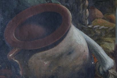 École française, XXème siècle. 
Nature morte,...