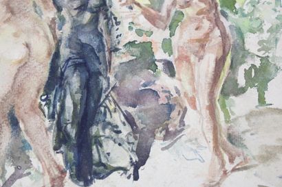 Luis BONNIN MARTIN (1873-1964)
Nu, aquarelle...