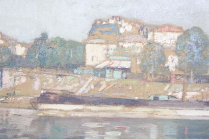 Henry GROSJEAN (1864-1948) 
Bord de rivière...