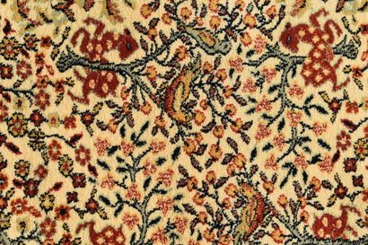 OMAN. Pure wool velvet carpet, decorated...