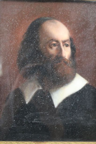 Ecole du XIXe siècle. Portrait d'homme à...