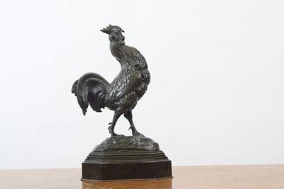 Antoine Louis BARYE (d'après)
Le coq chantant,...