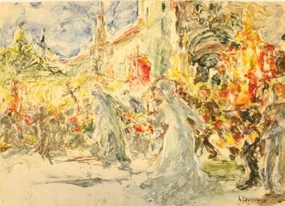 Luis BONNIN MARTIN (1873-1964)
Fête religieuse...