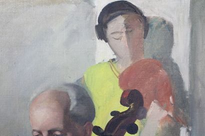 Lucien WEIL (1902-1963) 
Le violoncelliste,...