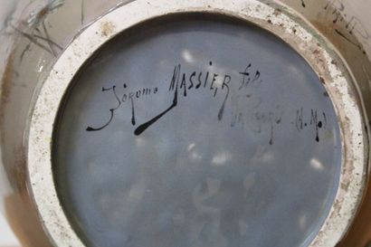 Jérôme MASSIER (1850-1926) 
Important enamelled...
