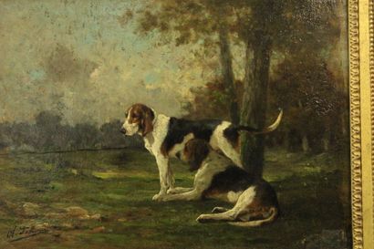 Olivier Charles DE PENNE (1831-1897)
Chiens...
