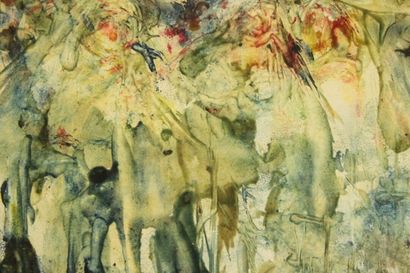 Luis BONNIN MARTIN (1873-1964) 
Procession...